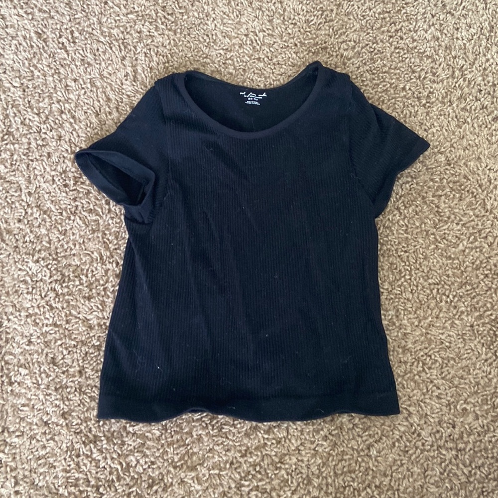 Urban out from under black baby tee